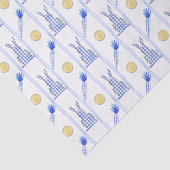 Chinoiserie Watercolor Chic Kaninchenmuster Seidenpapier (Ausschnitt)