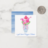 Chinoiserie Watercolor Ginger Jar Orchid Einladung (Vorderseite/Rückseite Beispiel)