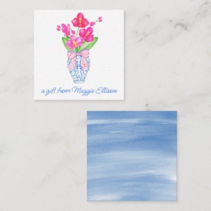 Chinoiserie Watercolor Ginger Jar Orchid Einladung