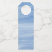 Chinoiserie Watercolor Ginger Jar Orchids Flaschenanhänger (Rückseite)