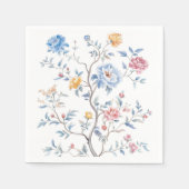Chinoiserie Watercolor Muster Serviette (Vorderseite)