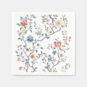 Chinoiserie Watercolor Muster Serviette (Vorderseite)