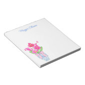 Chinoiserie Watercolor Orchids Ginger Jar Notepad Notizblock (angewinkelt)