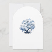 Chinoiserie Wedding Brautparty Arch ID1094 Einladung (Rückseite)