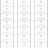 Chinoiserie Wedding Guest Envelope Address Labels (Vorderseite)