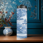 Chinoiserie Wedding ID1094, Inspiriert Porzellan Thermosbecher
