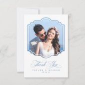 Chinoiserie Wedding Pattern Foto Template ID1094 Dankeskarte (Vorderseite)