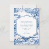 Chinoiserie Wedding Pattern Foto Template ID1094 Dankeskarte (Rückseite)