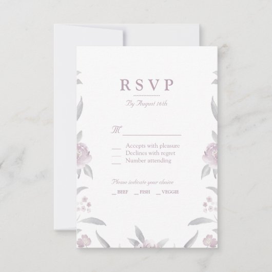 Chinoiserie Wedding RSVP (Vorderseite)
