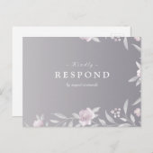 Chinoiserie Wedding RSVP Einladungspostkarte (Vorne/Hinten)