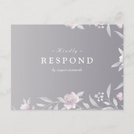 Chinoiserie Wedding RSVP Einladungspostkarte
