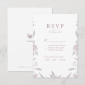 Chinoiserie Wedding RSVP Karte (Vorne/Hinten)