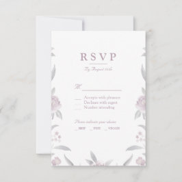 Chinoiserie Wedding RSVP Karte
