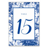 Chinoiserie Wedding Tischnummern (Vorderseite)