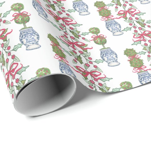 Chinoiserie Weihnachten Geschenkpapier (Rolleneckpunkt)