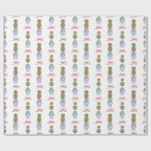 Chinoiserie Weihnachten Geschenkpapier (Flach)