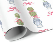 Chinoiserie Weihnachten Geschenkpapier (Rolleneckpunkt)