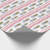Chinoiserie Weihnachten Geschenkpapier (Ecke)