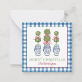 Chinoiserie Weihnachten Mitteilungskarte (Vorderseite)