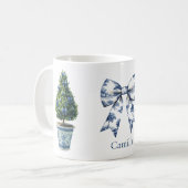 Chinoiserie Weihnachtsbaum Kaffeetasse (Vorderseite Links)
