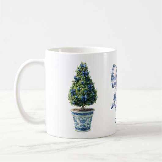 Chinoiserie Weihnachtsbaum Kaffeetasse (Links)
