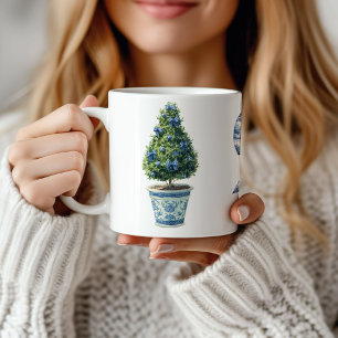 Chinoiserie Weihnachtsbaum Kaffeetasse