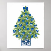Chinoiserie-Weihnachtsbaum-Kunstposter Poster (Vorne)