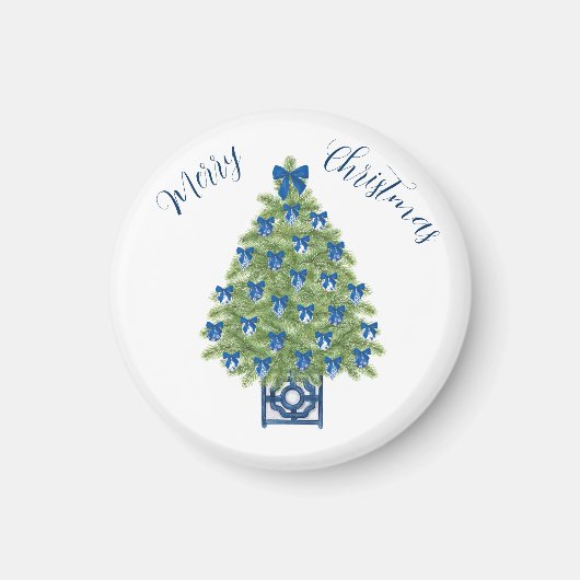 Chinoiserie Weihnachtsbaum Magnet (Vorne)