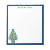 Chinoiserie-Weihnachtsbaum Notizblock (Vorderseite)