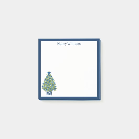 Chinoiserie-Weihnachtsbaum Post-it Klebezettel (Vorderseite)