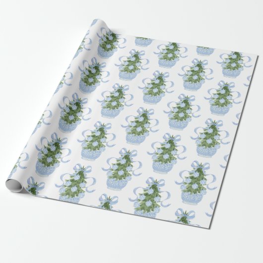 Chinoiserie Weihnachtsbaum Wrapping Paper Geschenkpapier (Ungerollt)
