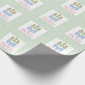 Chinoiserie Weihnachtsbäume Topiary Geschenk Geschenkpapier (Ecke)