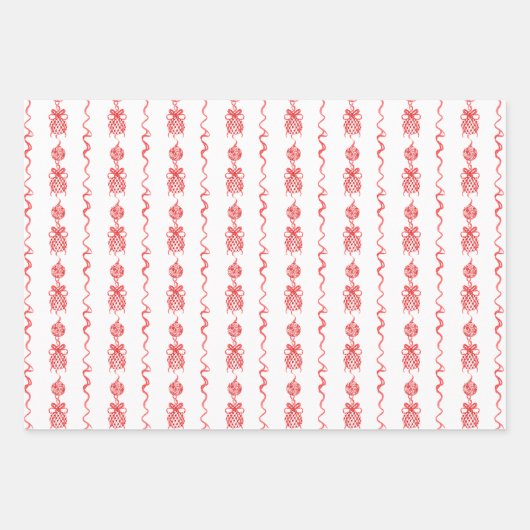 Chinoiserie Wreath & Garden Geschenkpapier Set (Vorderseite 3)