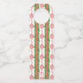 Chinoiserie Wreath Monogram Flaschenanhänger (Rückseite)