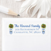 Chinoiserie Zitrus Topiary Rücksendeadresse (Insitu)