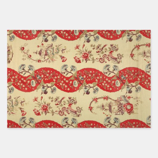 Chinoiserie zu Weihnachten Geschenkpapier Set (Vorderseite 3)