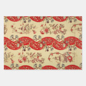 Chinoiserie zu Weihnachten Geschenkpapier Set (Vorderseite 2)