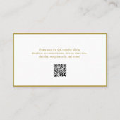 Chinoisorie QR-Code Einzelheiten zur Hochzeit Platzkarte (Rückseite)