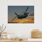 Chinook bei Sunset Poster (Küche)