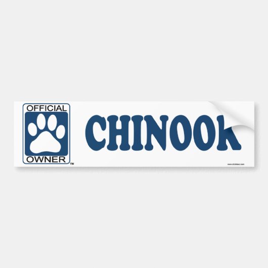 Chinook-Blau Autoaufkleber (Vorne)