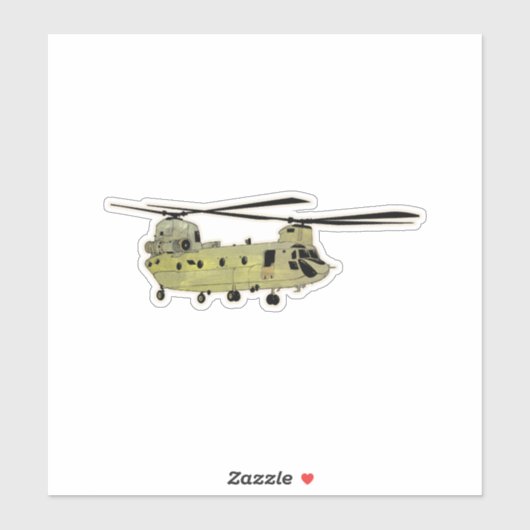 Chinook, CH-47, Hubschrauber Aufkleber (Blatt)