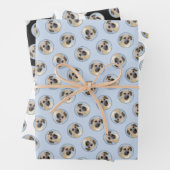 Chinook Drop Ohrmalerei Original Schlittenhunde Ku Geschenkpapier Set (Beispiel)