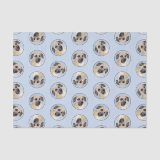 Chinook Drop Ohrmalerei Original Schlittenhunde Ku Seidenpapier (Vorderseite)