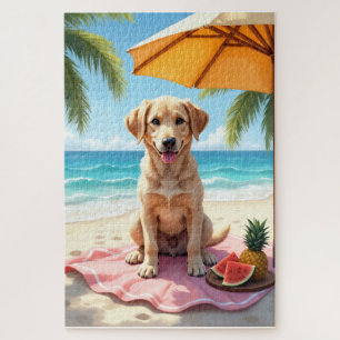 Chinook entspannte Strandszene Puzzle