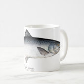 Chinook/Fisch-Kaffee-Tasse König-Lachs Kaffeetasse (VorderseiteRechts)