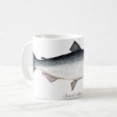 Chinook/Fisch-Kaffee-Tasse König-Lachs Kaffeetasse (Vorderseite Links)