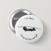Chinook Heerhubschrauber Cartoon Illustration Button (Vorne & Hinten)