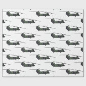 Chinook Heerhubschrauber Cartoon Illustration Geschenkpapier (Flach)