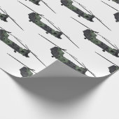Chinook Heerhubschrauber Cartoon Illustration Geschenkpapier (Ecke)