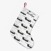 Chinook Heerhubschrauber Cartoon Illustration Kleiner Weihnachtsstrumpf (Vorderansicht (hängend))